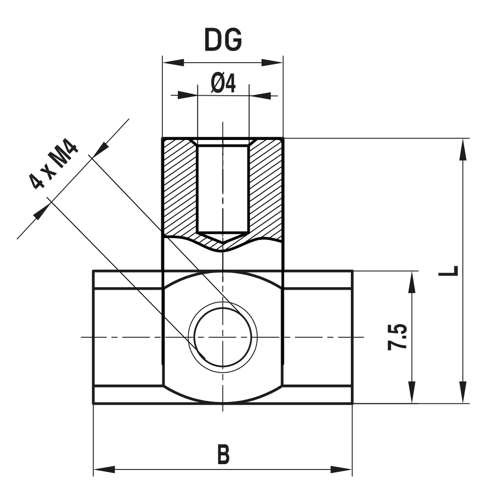 Drawing of product HI M4 000 15 015