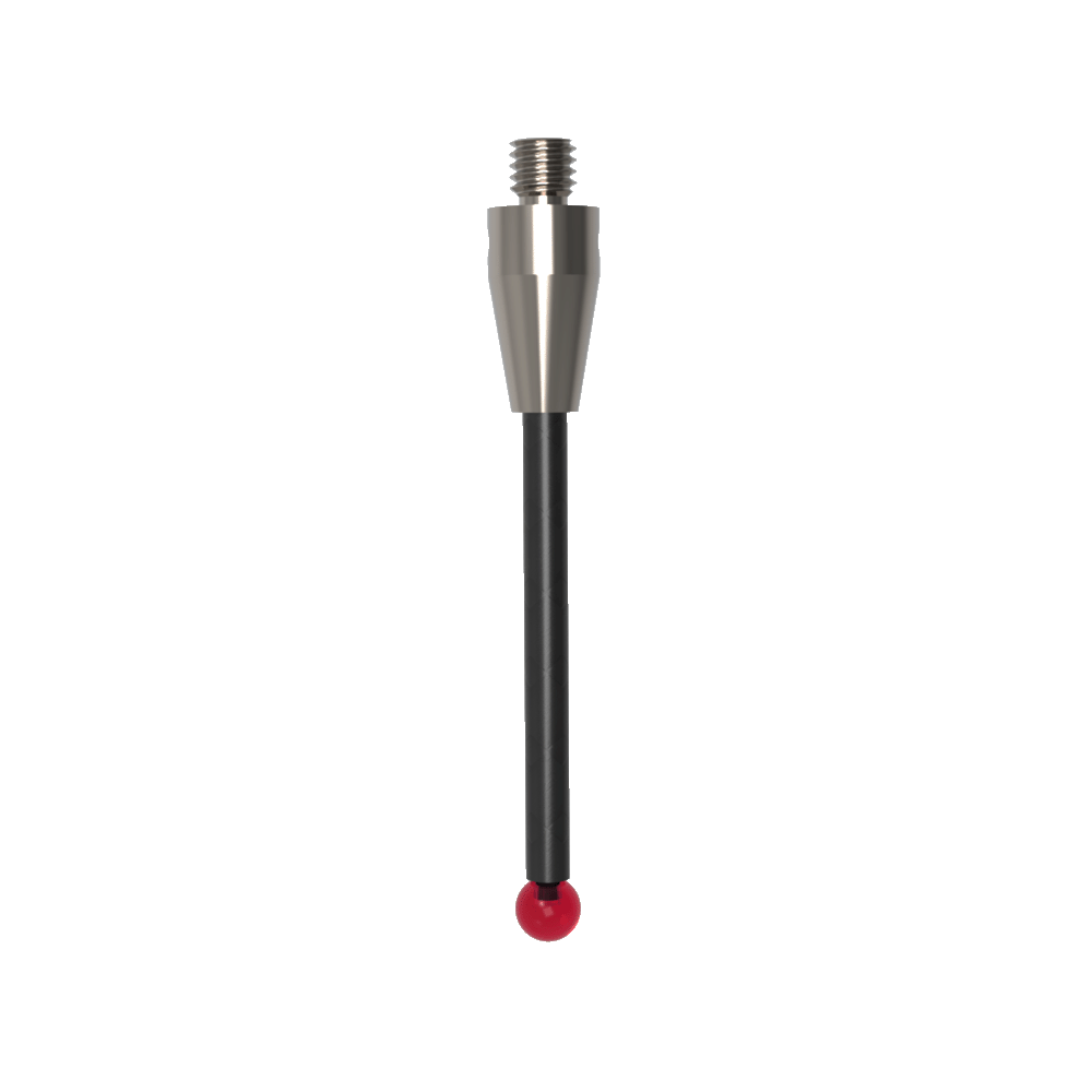 Straight Styli; base: titanium; stem: carbon fiber; ball: ruby