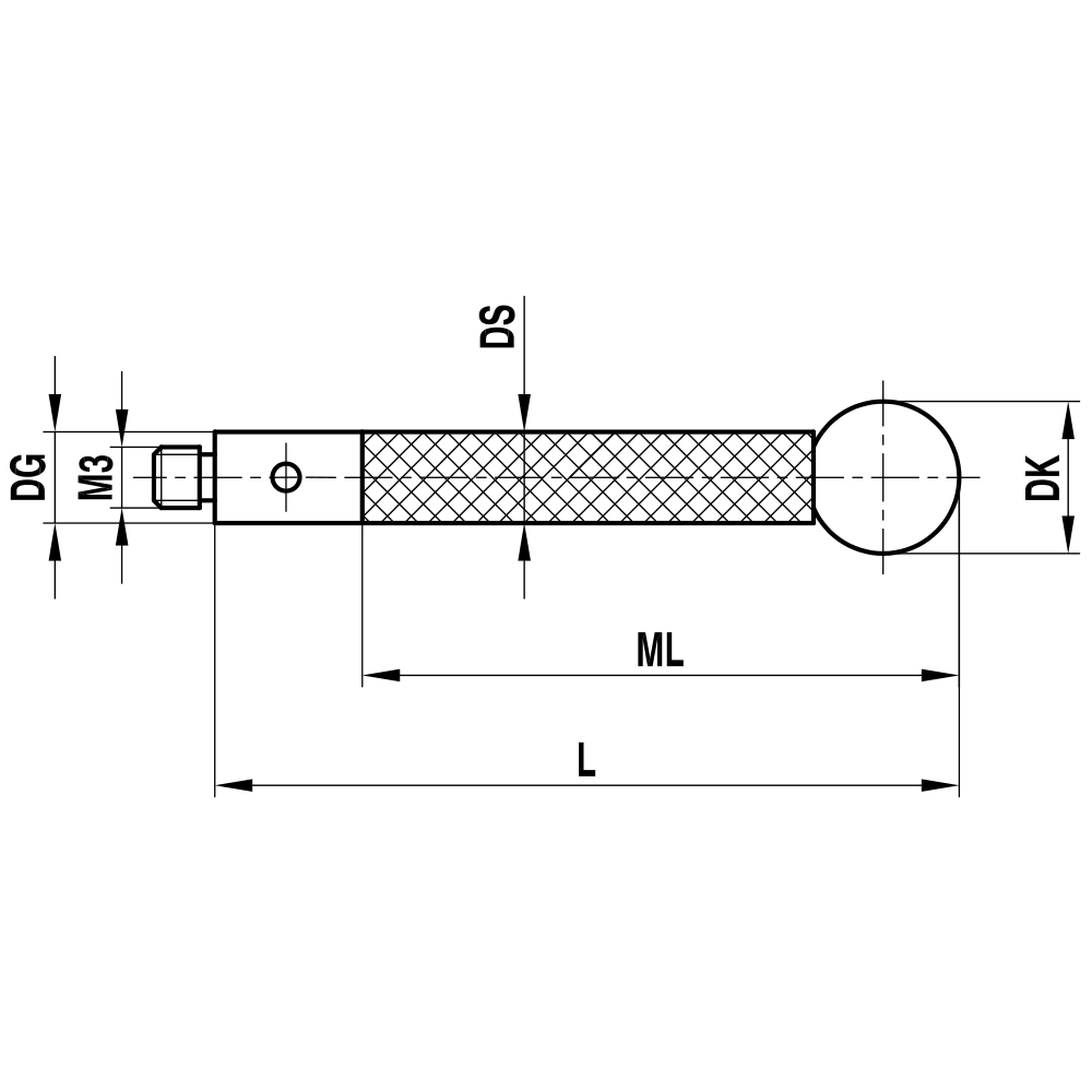 Drawing of product TC M3 060 04 078
