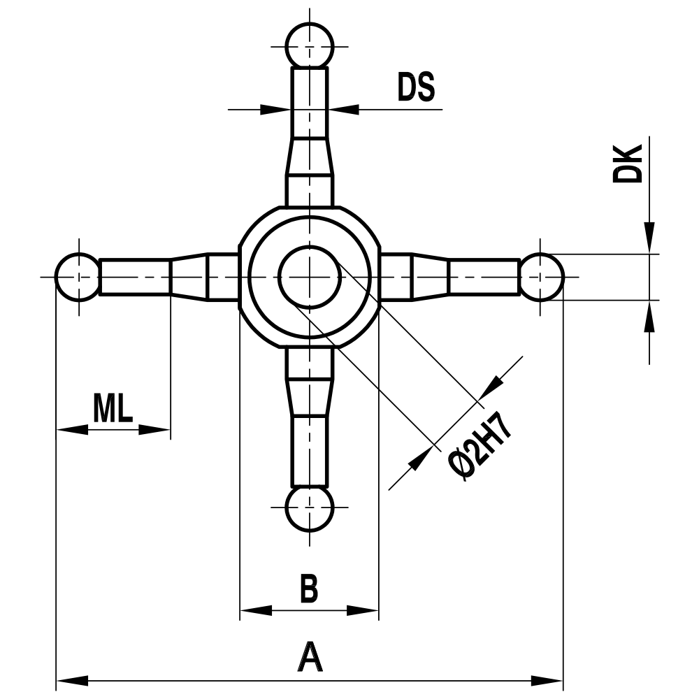 Drawing of product SI M2 020 06 032