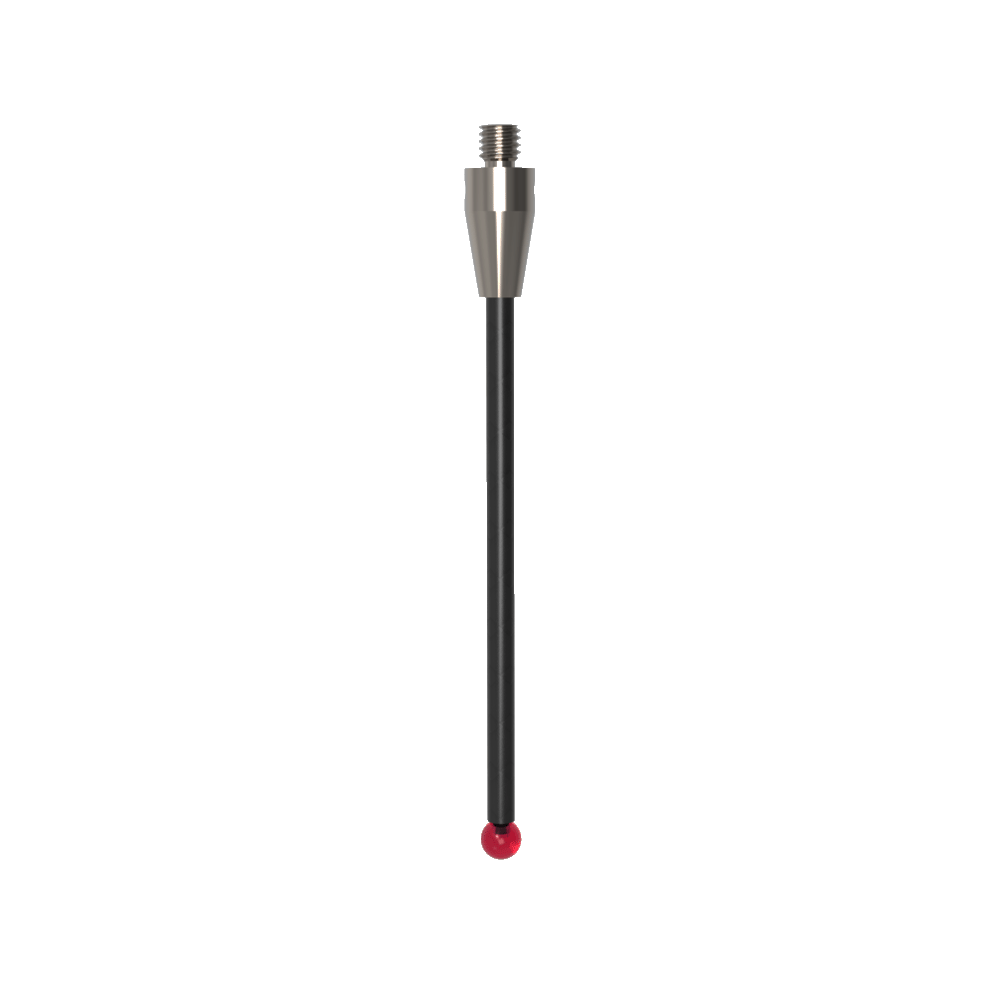Straight Styli; base: titanium; stem: carbon fiber; ball: ruby