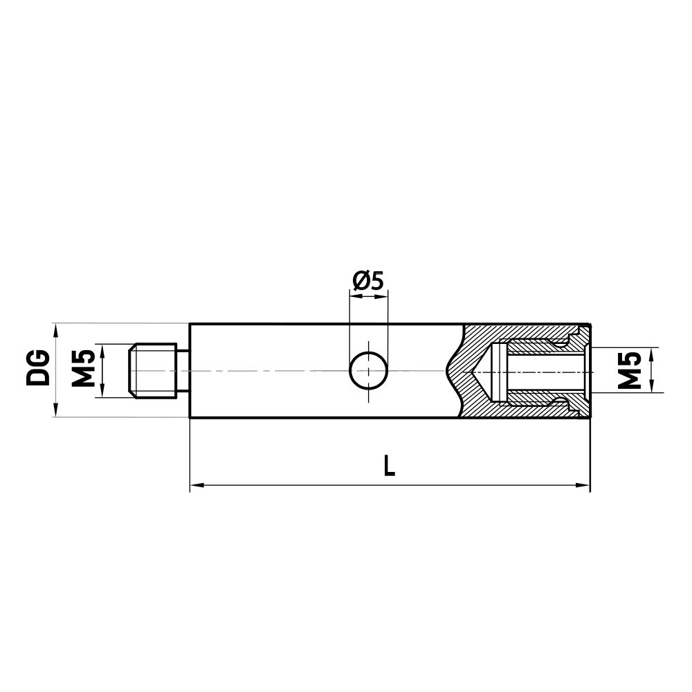 Drawing of product VA M5 000 20 050