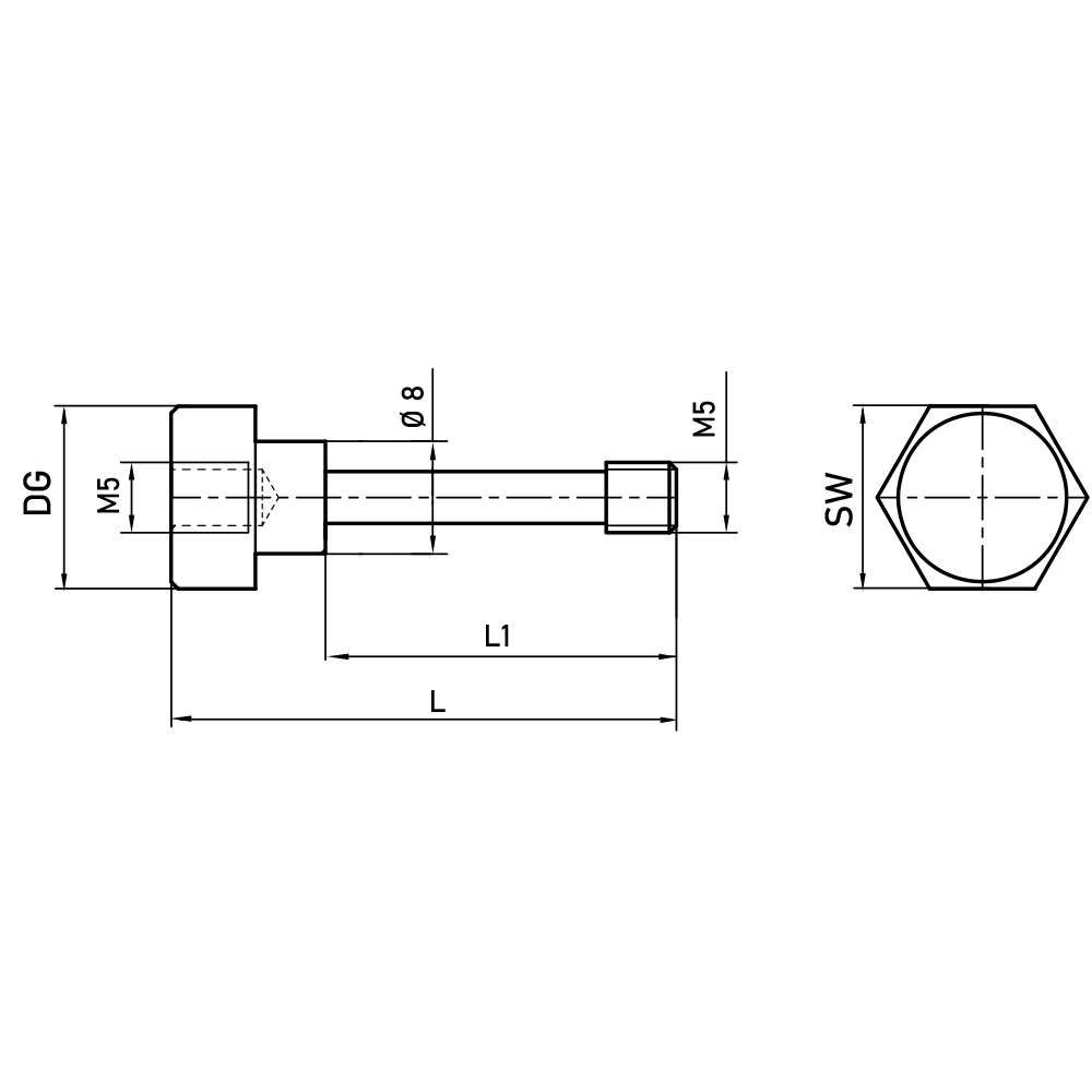 Drawing of product SI M5 000 10 017
